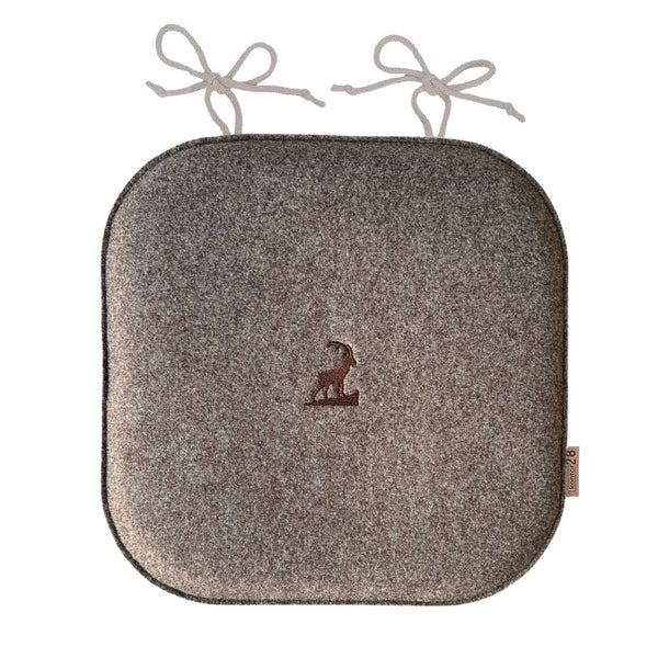 Sitzkissen Filz Steinbock Stickerei