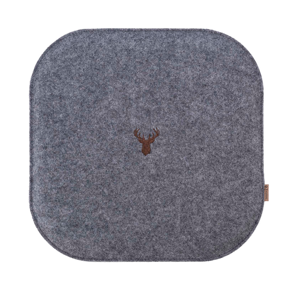 Sitzkissen Filz Hirsch Stickerei