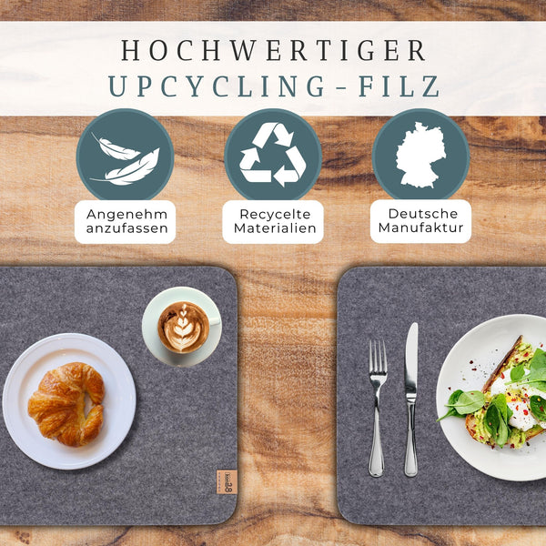 Tischset Filz RUNDAD