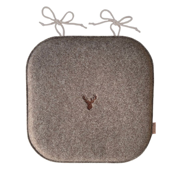 Sitzkissen Filz Hirsch Stickerei