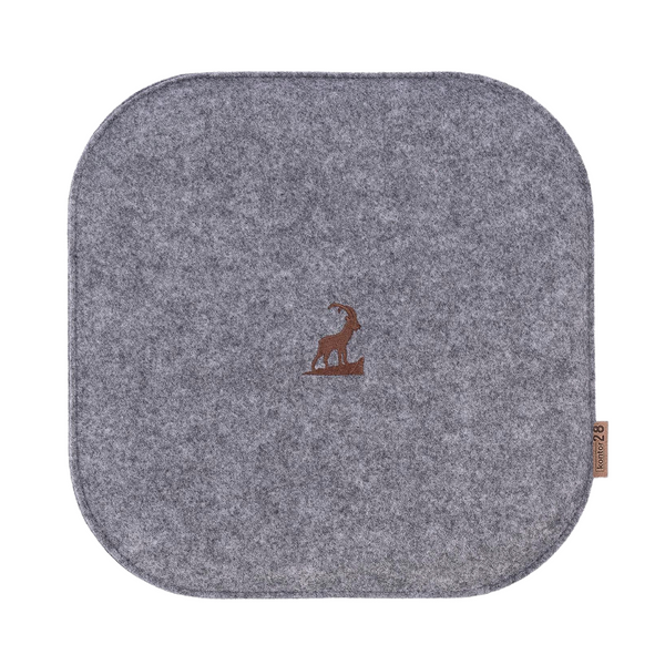 Sitzkissen Filz Steinbock Stickerei