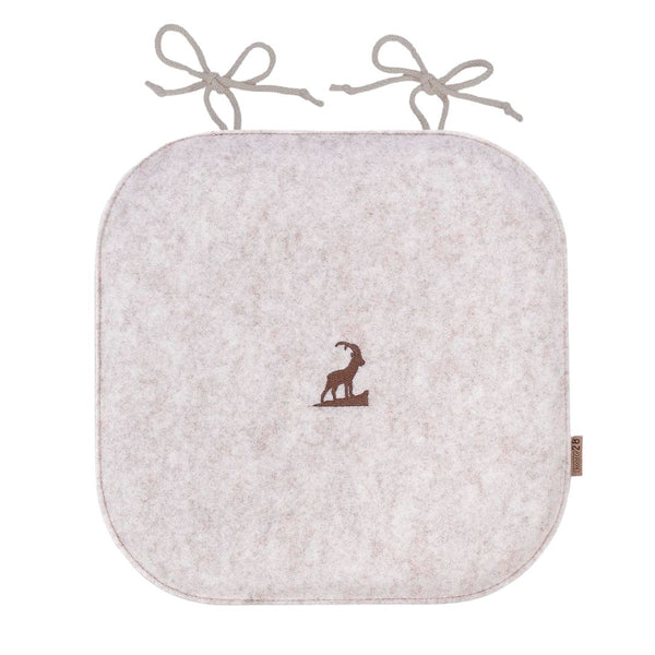 Sitzkissen Filz Steinbock Stickerei