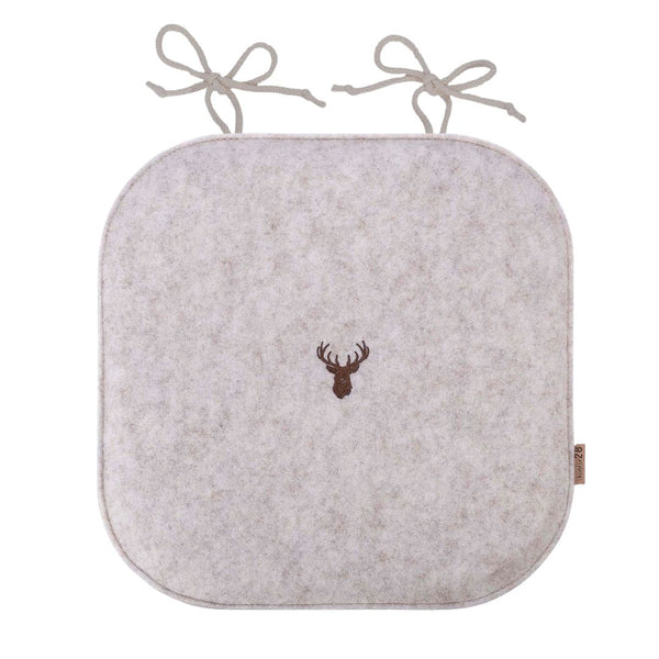 Sitzkissen Filz Hirsch Stickerei