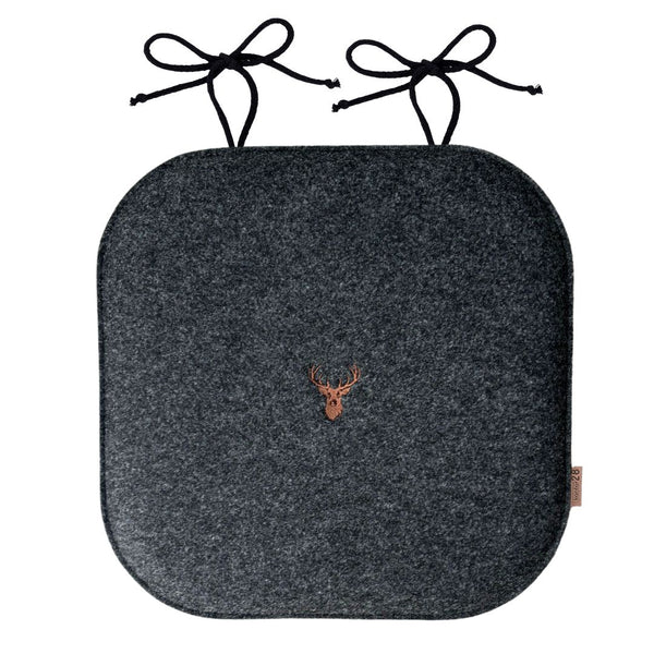 Sitzkissen Filz Hirsch Stickerei