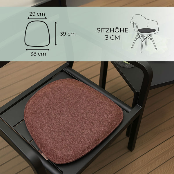 Sitzkissen Filz Design KOMFORT