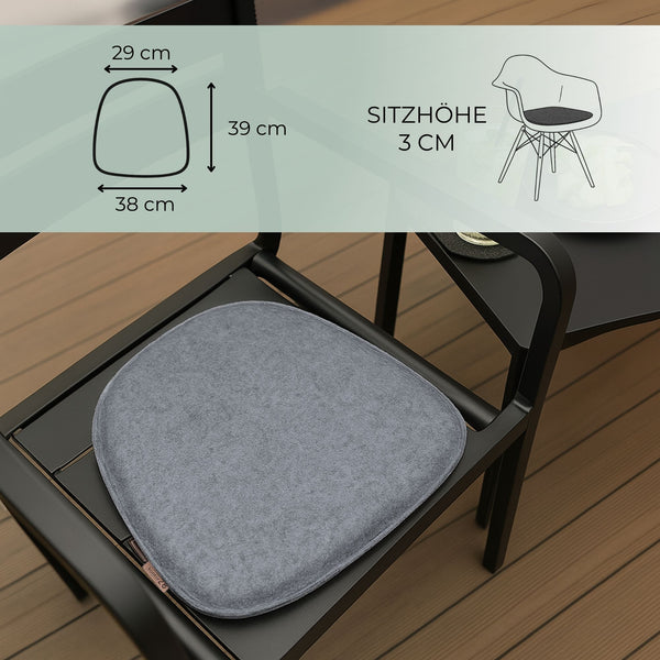 Sitzkissen Filz Design KOMFORT