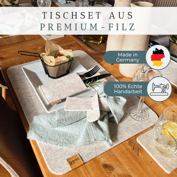 Tischset Filz RUNDAD