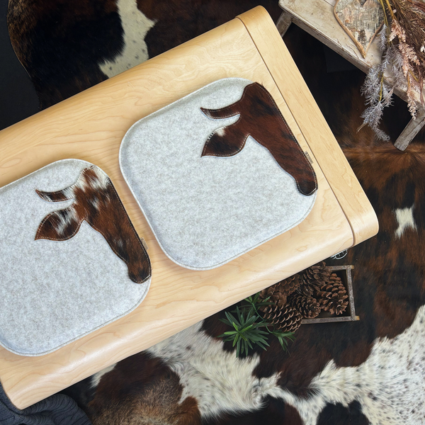 Sitzkissen Filz & Kuhfell XAVERL