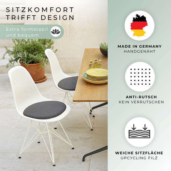 Sitzkissen Filz für Vitra EAMES Chair
