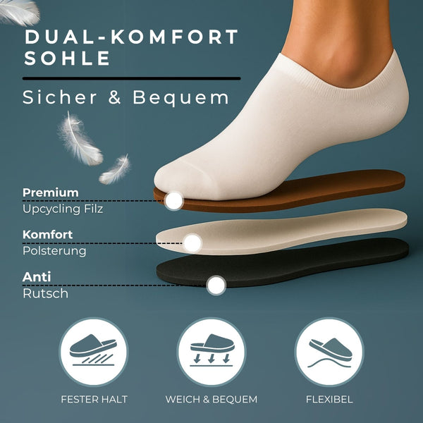 Gästehausschuhe Filz PREMIUM