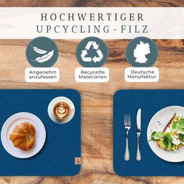 Tischset Filz RUNDAD