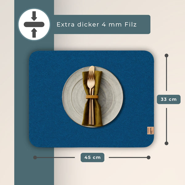 Tischset Filz RUNDAD