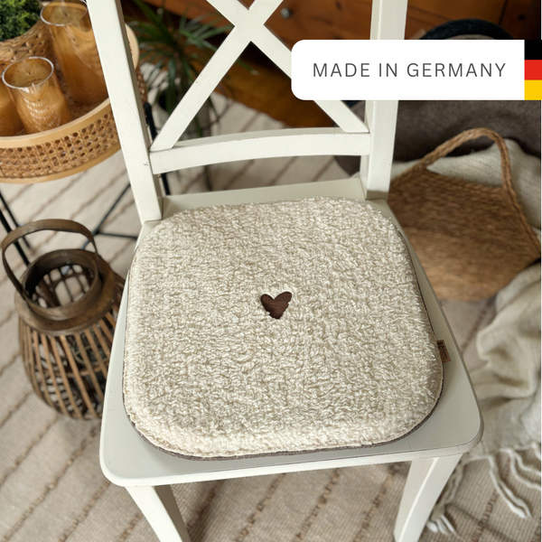 Sitzkissen Teddy Herz eckig