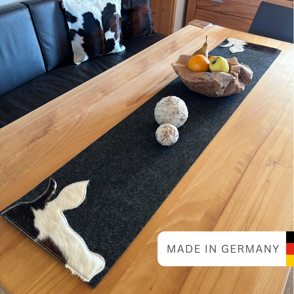 Tischläufer Filz & Kuhfell XAVERL