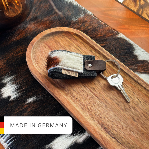 Schlüsselanhänger Filz & Kuhfell MIA
