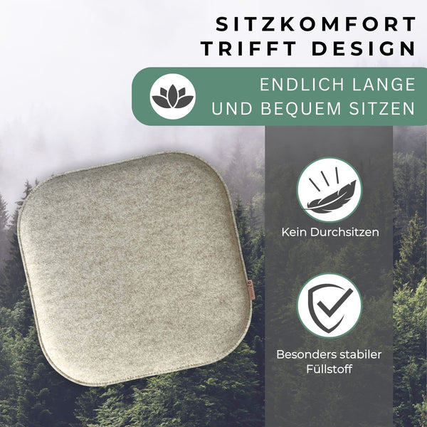 Sitzkissen Filz Design RUNDAD