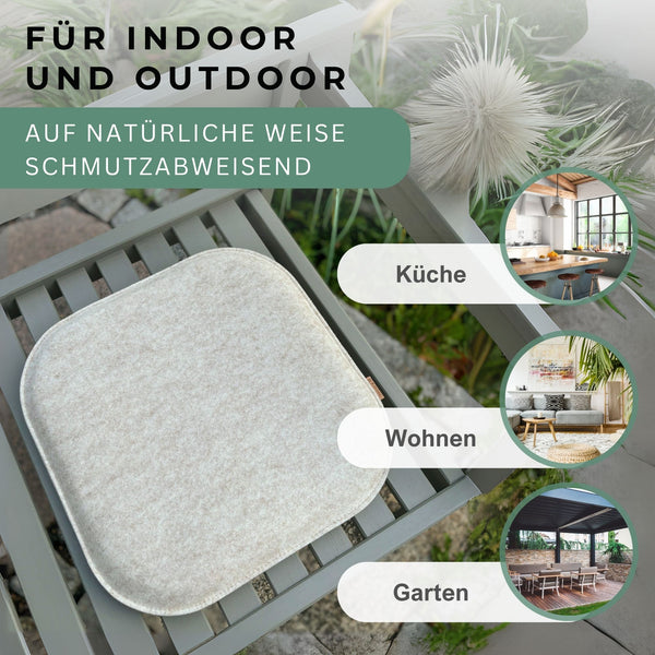 Sitzkissen Filz Design RUNDAD