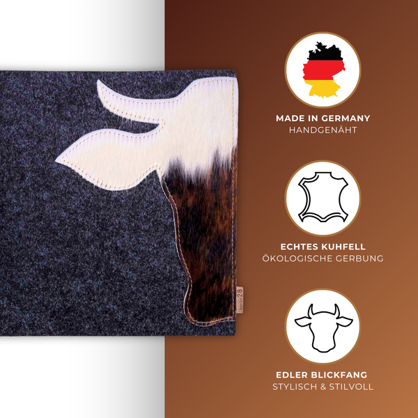 Tischläufer Filz & Kuhfell XAVERL