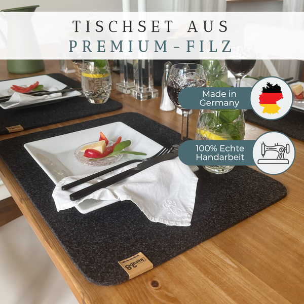 Tischset Filz RUNDAD