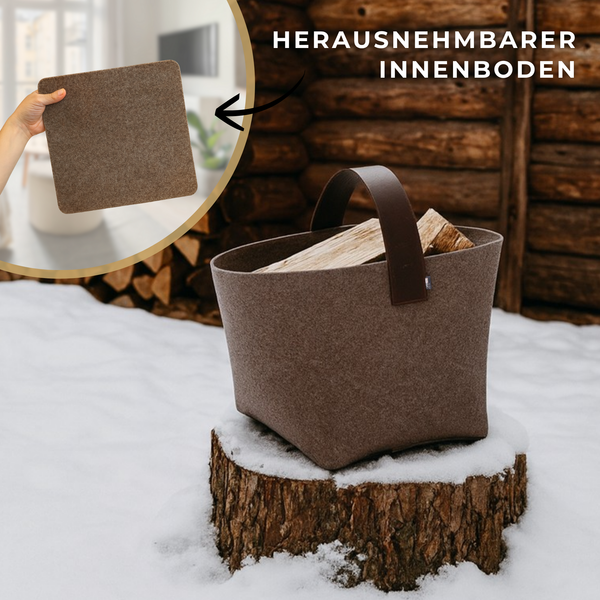 Kaminholzkorb Filz NILSSON