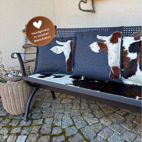 Zierkissen Filz & Kuhfell XAVERL
