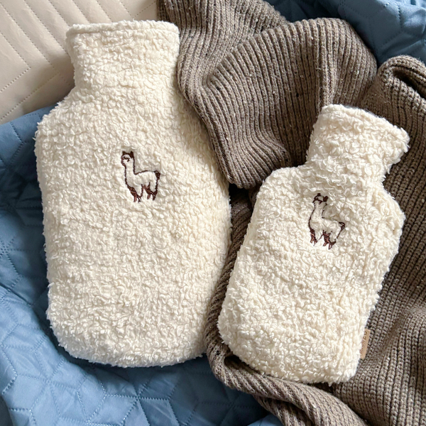Wärmflasche Teddy Alpaka