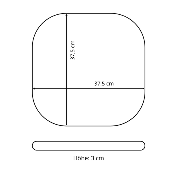 Sitzkissen Filz Design RUNDAD