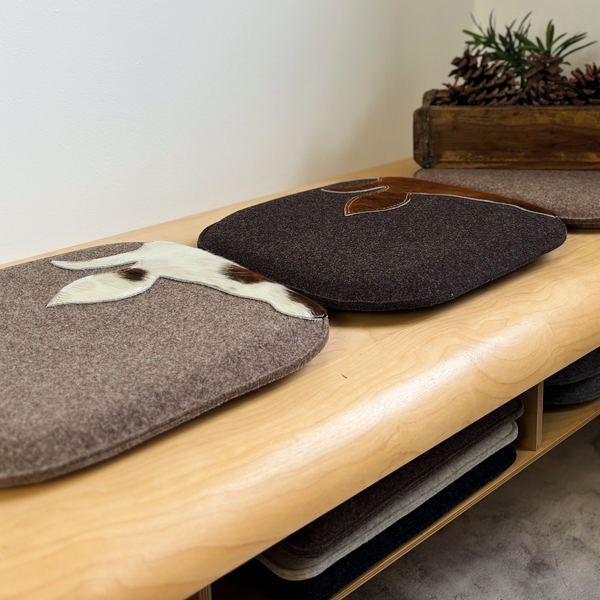 Sitzkissen Filz & Kuhfell XAVERL