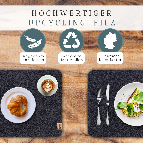 Tischset Filz RUNDAD
