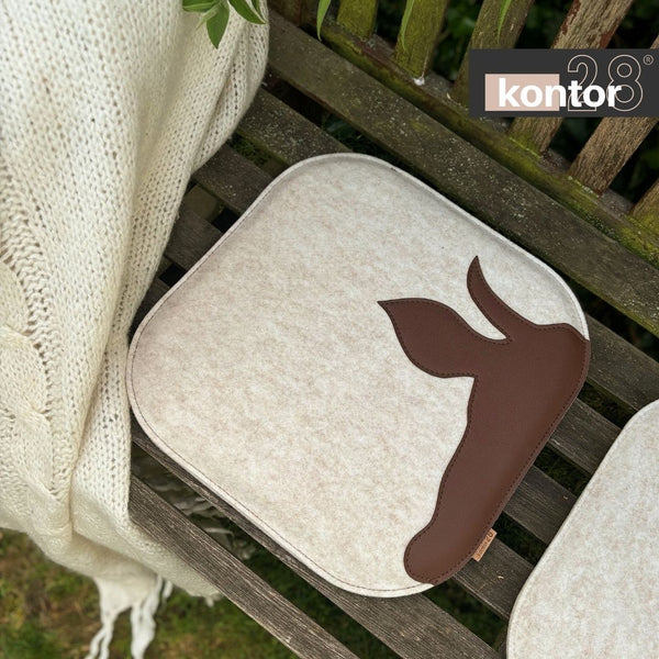 Sitzkissen Filz & Leder XAVERL
