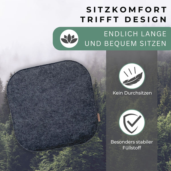 Sitzkissen Filz Design RUNDAD