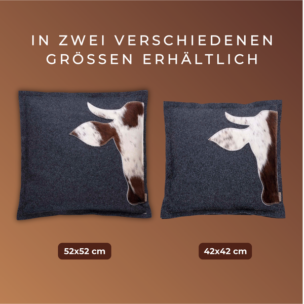 Zierkissen Filz & Kuhfell XAVERL