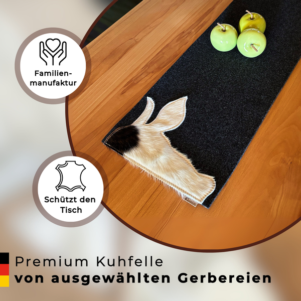 Tischläufer Filz & Kuhfell XAVERL