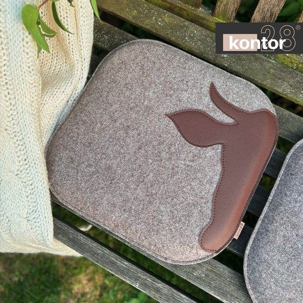 Sitzkissen Filz & Leder XAVERL