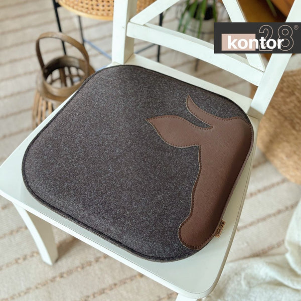 Sitzkissen Filz & Leder XAVERL