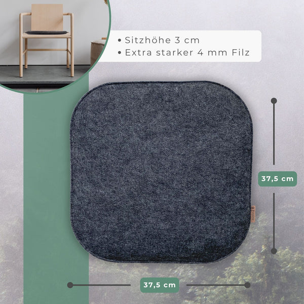 Sitzkissen Filz Design RUNDAD