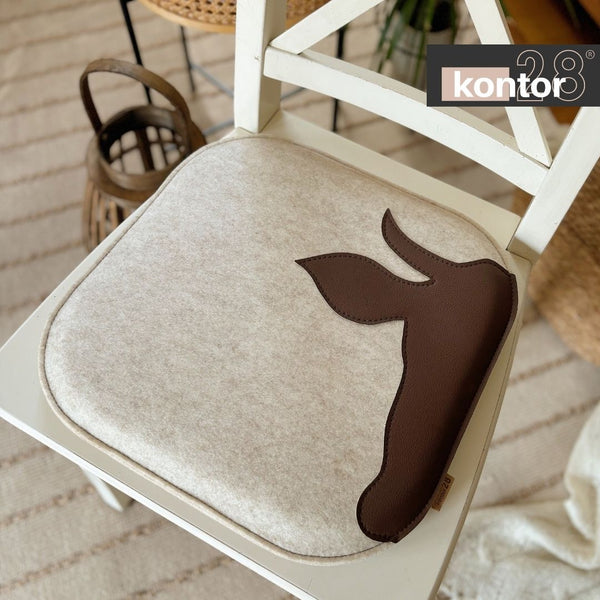 Sitzkissen Filz & Leder XAVERL