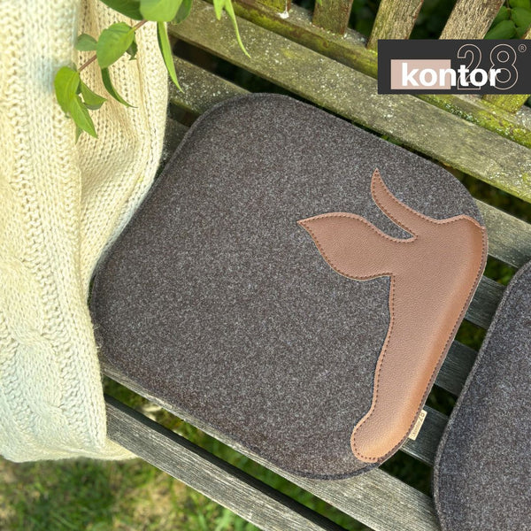 Sitzkissen Filz & Leder XAVERL