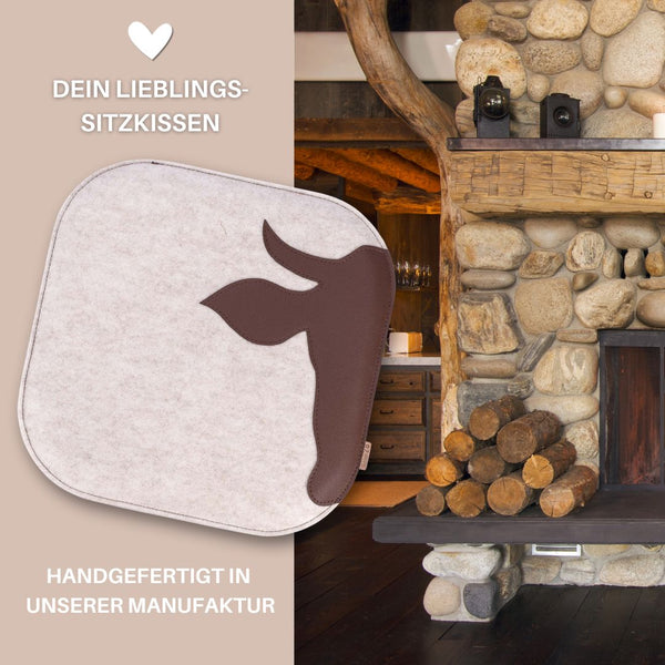 Sitzkissen Filz & Leder XAVERL