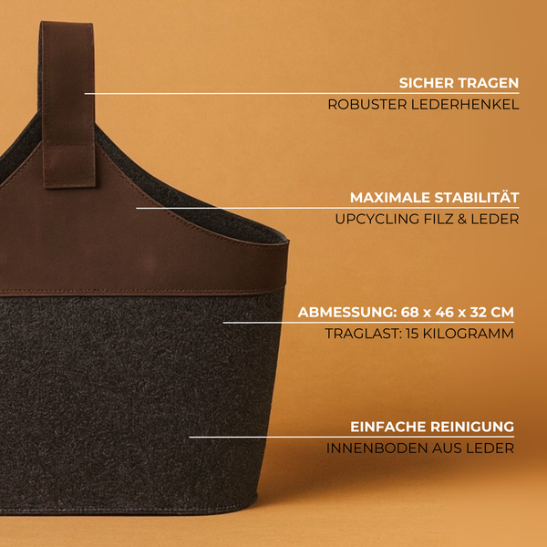 Kaminholzkorb Filz ANDERSSON