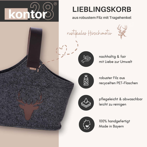Filzkorb JOHANN