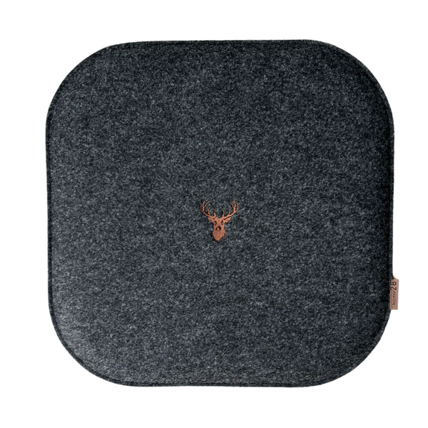 Sitzkissen Filz Hirsch Stickerei