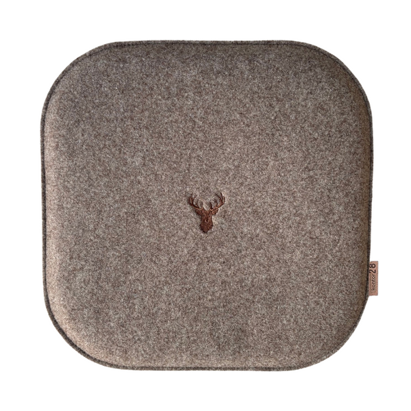 Sitzkissen Filz Hirsch Stickerei