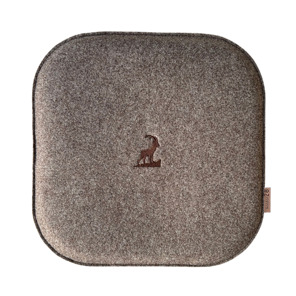 Sitzkissen Filz Steinbock Stickerei