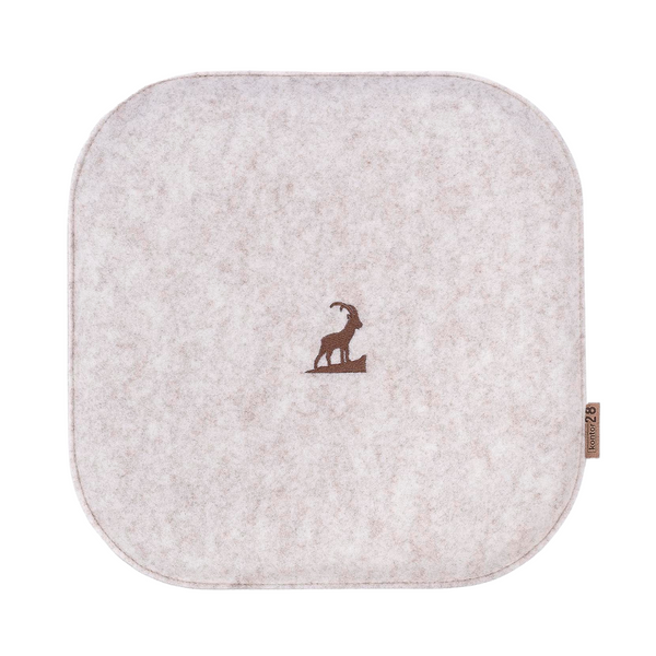 Sitzkissen Filz Steinbock Stickerei