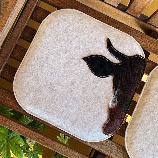 Sitzkissen Filz & Kuhfell XAVERL