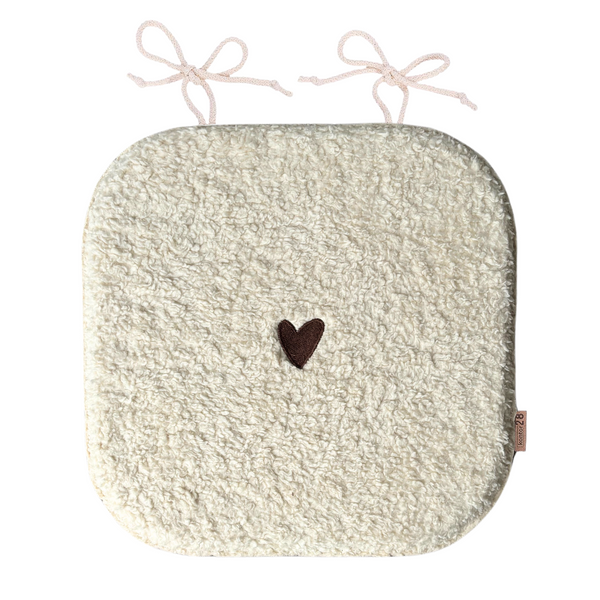 Sitzkissen Teddy Herz eckig
