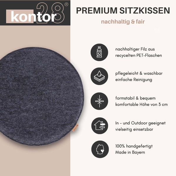 Sitzkissen Filz Design APLIS