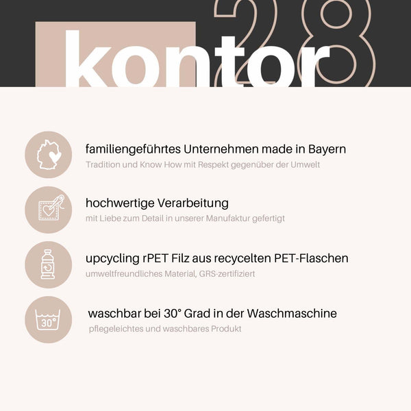 Sitzkissen Filz Design APLIS