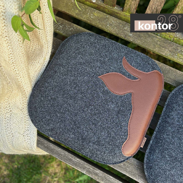 Sitzkissen Filz & Leder XAVERL